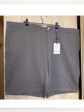 Robert Graham Shorts Mens 44 Gray Belgrade Classic Fit Casual Chino NWT $98